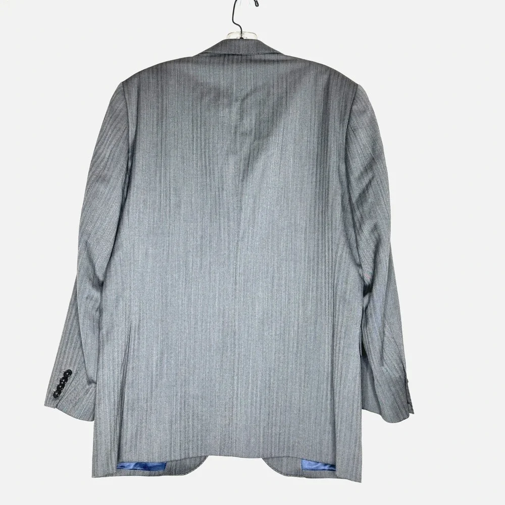SUITSUPPLY Vitale‎ Barberis Canonico Wool Suit Jacket Blazer 42 Gray Sport Coat